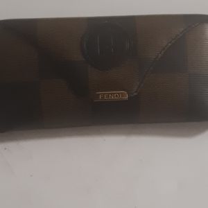 FENDI eyeglass frames blue signature zucca
